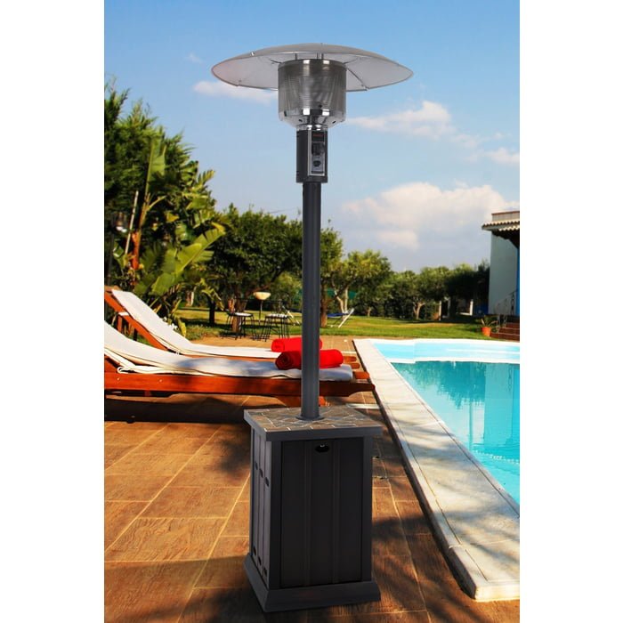 Patio Heater with Tile Tabletop