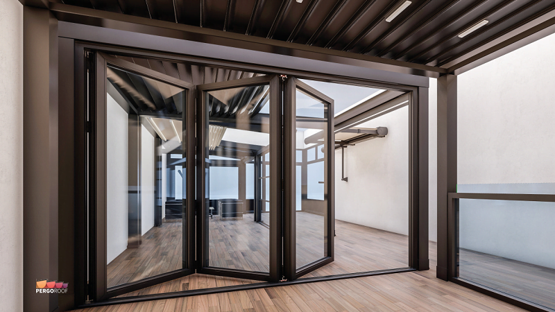 accordion door